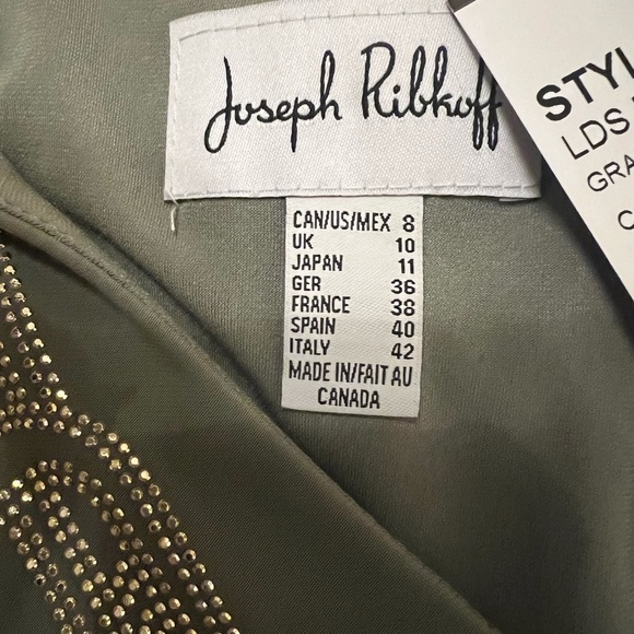 Joseph Ribkoff - dress in sage - Picture 6 of 8